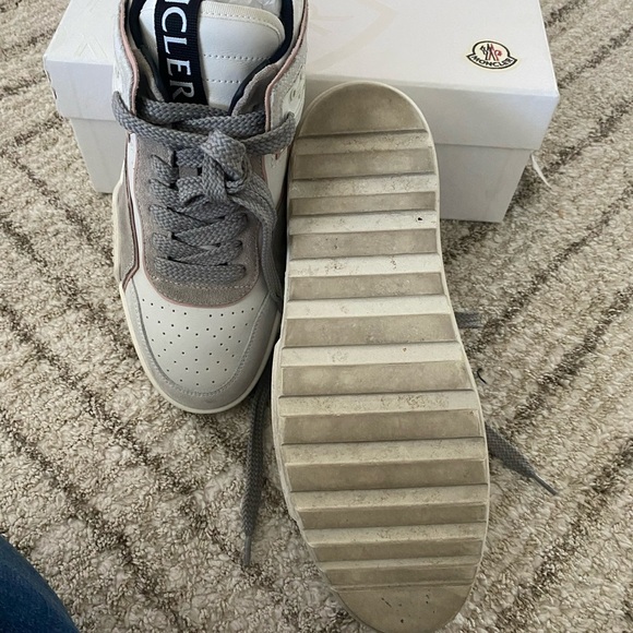 Moncler Gray and White Casual Sneakers size 39 - Picture 11 of 16